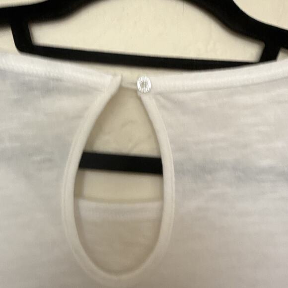 Nautica Women's Cap Sleeve Crew Neck T-Shirt White Size XXL - Picture 8 of 8